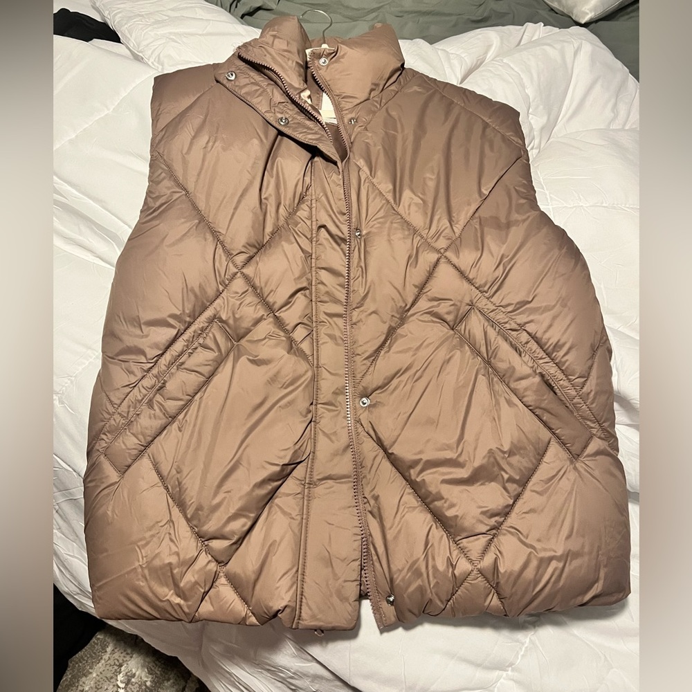 Brown Abercrombie vest -gently worn